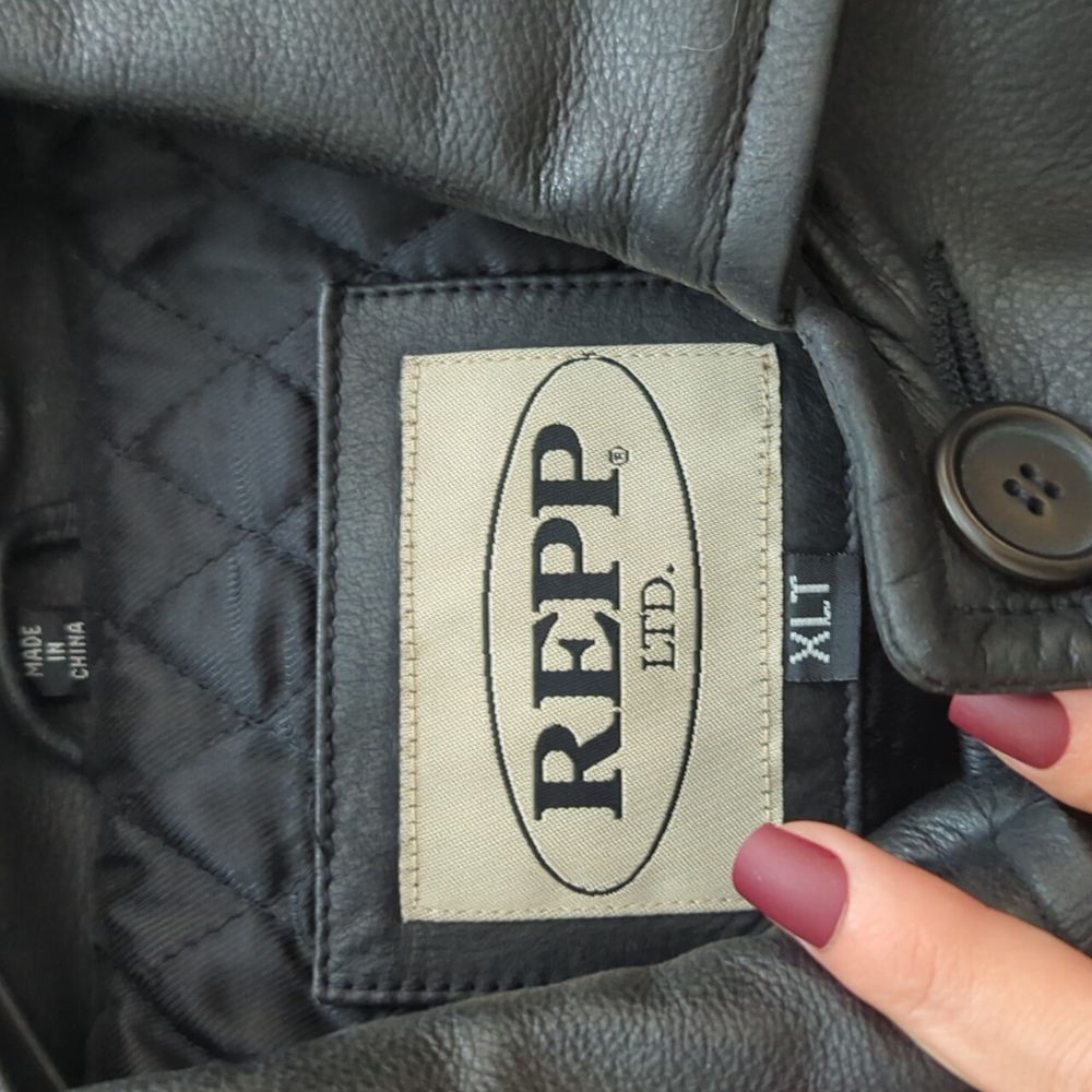 Leather jacket, men's XL REPPLTD